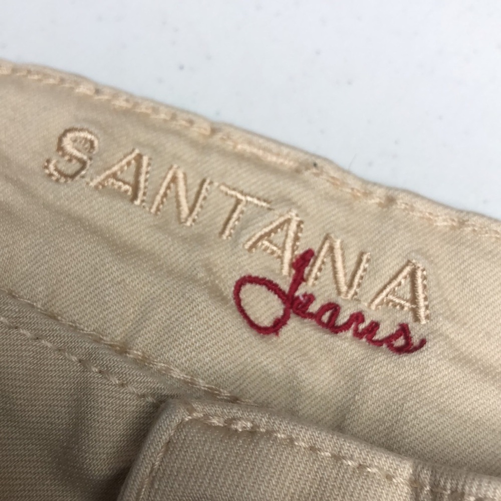 LIKE NEW SANTANA TAN HIGH-RISE CROP JEANS 14/32x25 ⭐️ - Picture 2 of 12